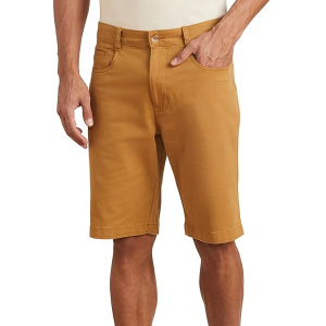Men Khaki Printed Regular Fit Chino Shorts